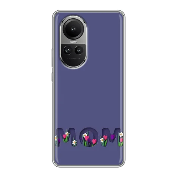 Чехол с принтом «Мама в цветах» для OPPO Reno 10
