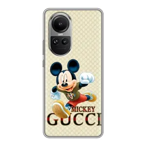 Чохол Disney Mouse Oppo Reno 10 (PREMIUMPrint) (Mikki Gucci)
