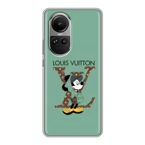 Чехлы Луи Витон для Oppo Reno 10 (AlphaPrint - LOUIS VUITTON) (Микки Маус LV)