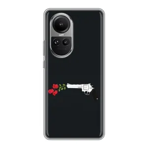 Чехлы (ART) Цветы на Oppo Reno 10 (VPrint) (Неожиданные цветы)