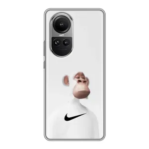 Чехлы с Обезьянами NFT для Oppo Reno 10 (AlphaPrint) (обезьяна NFT Nike)