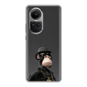 Чехлы с Обезьянами NFT для Oppo Reno 10 (AlphaPrint) (Обезьяна NFT)