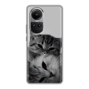 Чохол з малюнком кіт на Oppo Reno 10 (Пара котів)