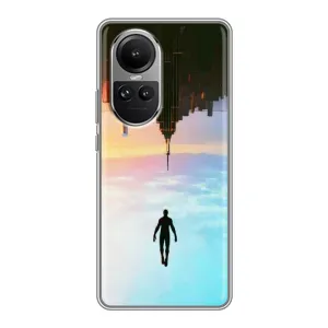Чехол с человеком пауком для Oppo Reno 10 - (AlphaPrint) (Паук человек)