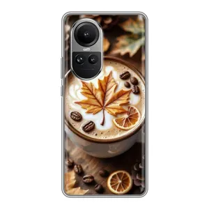Чохол з унікальним дизайном 'Осінь з кавою' для Oppo Reno 10 (Пряна кава)