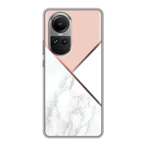 Мраморный чехол на Oppo Reno 10 (VPrint) (Тройной мрамор)