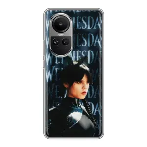 Чохли Венсдей на Oppo Reno 10 Уенсдей (AlphaPrint) (Венздей кішка)