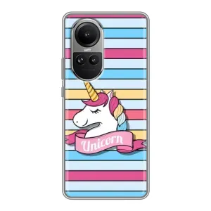 Чохол для ОППÓ Рéно 10 - (Єдинорожки - Новинки) (AlphaPrint) (Unicorn)
