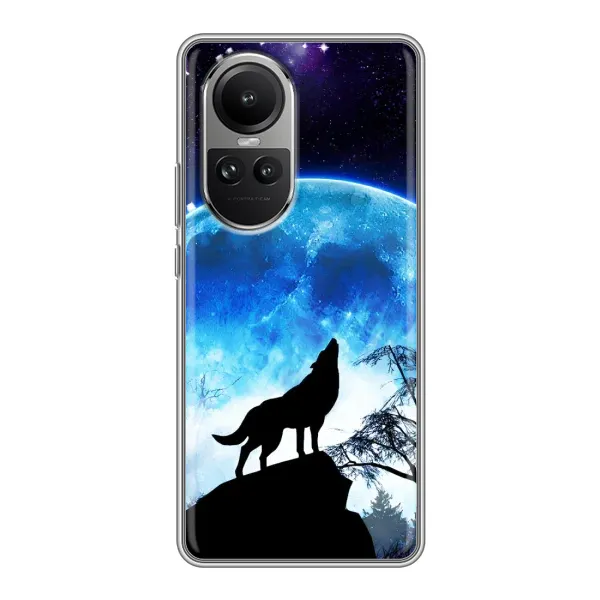 Чехол с принтом «Волк на луну» для OPPO Reno 10 Чехол с принтом «Волк на луну» для OPPO Reno 10