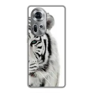 Чехлы с картинками животных Oppo Reno 11 5G (Белый Тигр)
