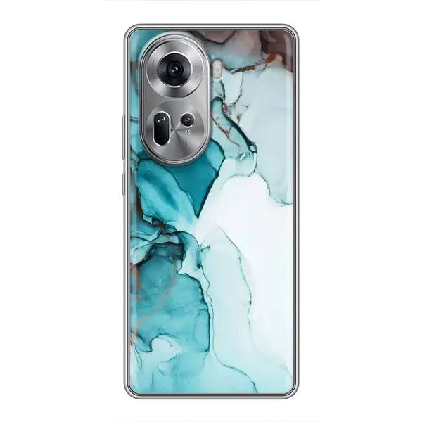 Чехол с принтом «Бирюзовый мрамор» для OPPO Reno 11 5G Чехол с принтом «Бирюзовый мрамор» для OPPO Reno 11 5G