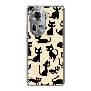 Чехол с рисунком кот на Oppo Reno 11 5G