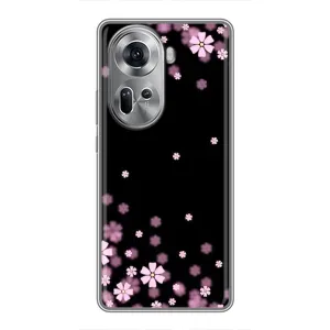 Чохол для OPPO Reno 11 5G - з принтом (Дизайнерські) (AlphaPrint) (Квіти маленькі)