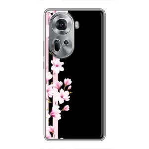 Чохол для OPPO Reno 11 5G - з принтом (Дизайнерські) (AlphaPrint) (Квіточки)