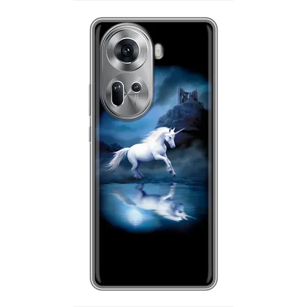 Чехол с принтом «Единорог» для OPPO Reno 11 5G Чехол с принтом «Единорог» для OPPO Reno 11 5G