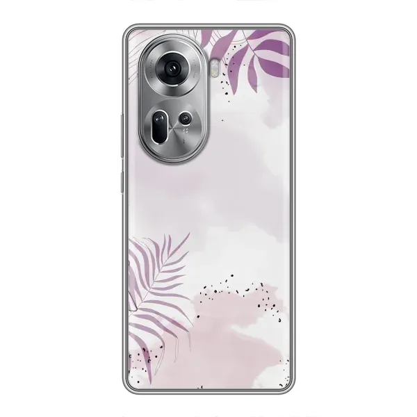 Чехол с принтом «Фиолетовые листья» для OPPO Reno 11 5G Чехол с принтом «Фиолетовые листья» для OPPO Reno 11 5G