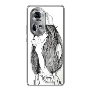 Чехол с печатью для Oppo Reno 11 5G - (Мода) (AlphaPrint) (Фото девочки)