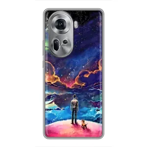 Космічні Чохли для OPPO Reno 11 5G (VPrint) (Вид Галактики)