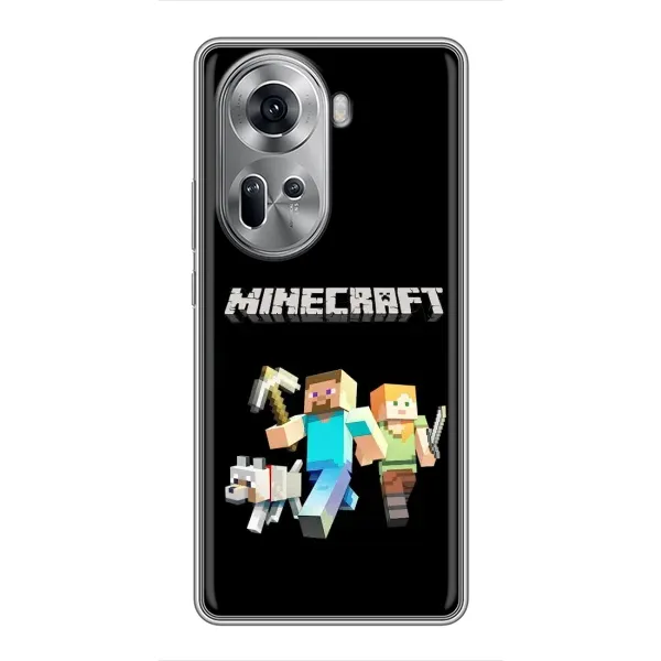 Чехол с принтом «герои Minecraft» для OPPO Reno 11 5G Чехол с принтом «герои Minecraft» для OPPO Reno 11 5G