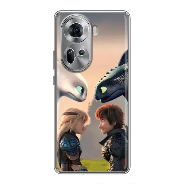 Чехол с принтом «Иккинг и Астрид» для OPPO Reno 11 5G Чехол с принтом «Иккинг и Астрид» для OPPO Reno 11 5G