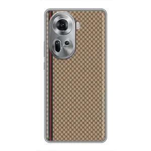 Чохли  GUCCI для OPPO Reno 11 5G (AlphaPrint) (Гуччі полоса)