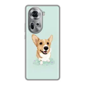 Чехлы с собаками для Oppo Reno 11 5G (VPrint) (Корги)