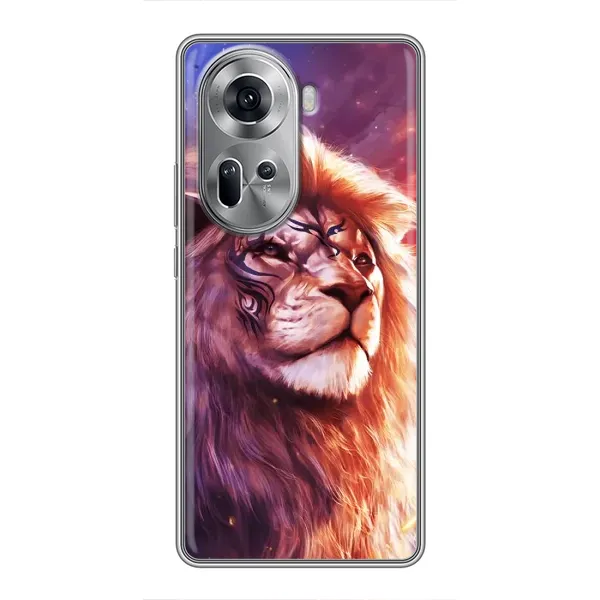 Чохол з принтом «Красочний Лев» для OPPO Reno 11 5G Чохол з принтом «Красочний Лев» для OPPO Reno 11 5G