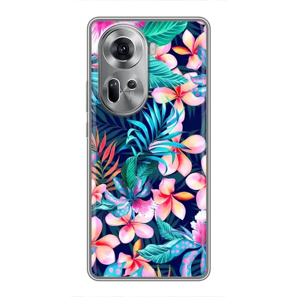 Чехол с принтом «Красочные цветы» для OPPO Reno 11 5G Чехол с принтом «Красочные цветы» для OPPO Reno 11 5G