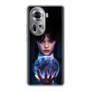 Чехол с дизайном Венздей 2 на Oppo Reno 11 5G (Магическая сфера Уэнздей)