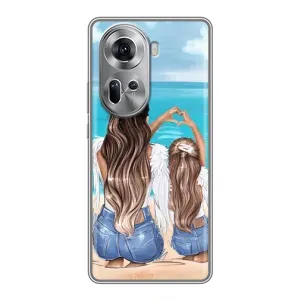 Чехол с печатью для Oppo Reno 11 5G - (Мама с ребенком) (AlphaPrint)