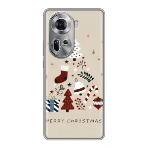 Рождественские Чехлы для Oppo Reno 11 5G (VPrint) (Merry Christmas)