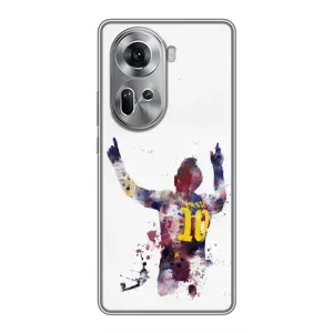 Чехлы Месси для Oppo Reno 11 5G (AlphaPrint) (Messi Barca)