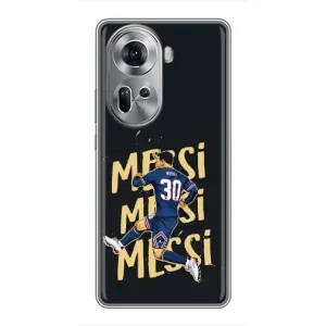Чехлы для Oppo Reno 11 5G (Leo чемпион) (AlphaPrint) (Messi ПСЖ)