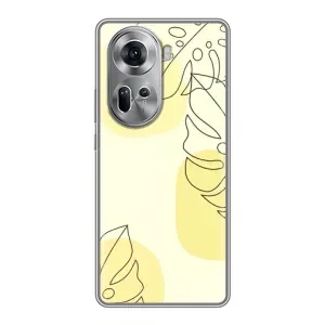 Силиконовый чехол с принтом в цветах на Oppo Reno 11 5G