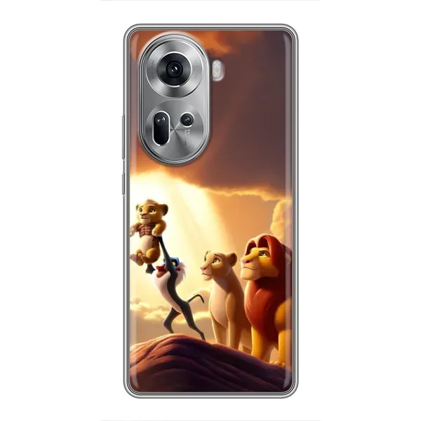 Чехол с принтом «Симба на презентации» для OPPO Reno 11 5G