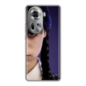 Чехол с дизайном Венздей 2 на Oppo Reno 11 5G (Загадочный взгляд Уэнздей)