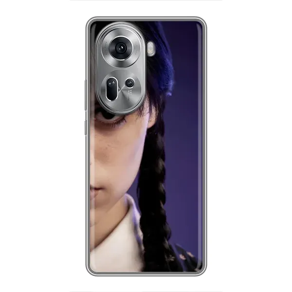Чехол с принтом «Загадочный взгляд Уэнздей» для OPPO Reno 11 5G