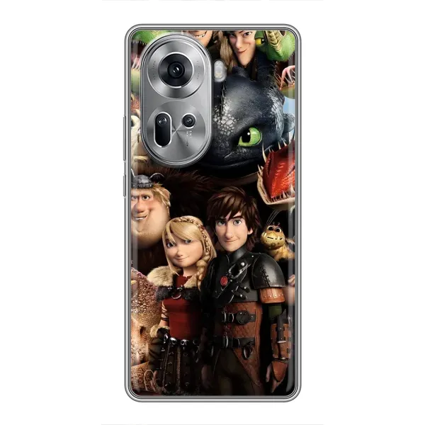 Чехол с принтом «Персонажи дракона» для OPPO Reno 11 5G Чехол с принтом «Персонажи дракона» для OPPO Reno 11 5G
