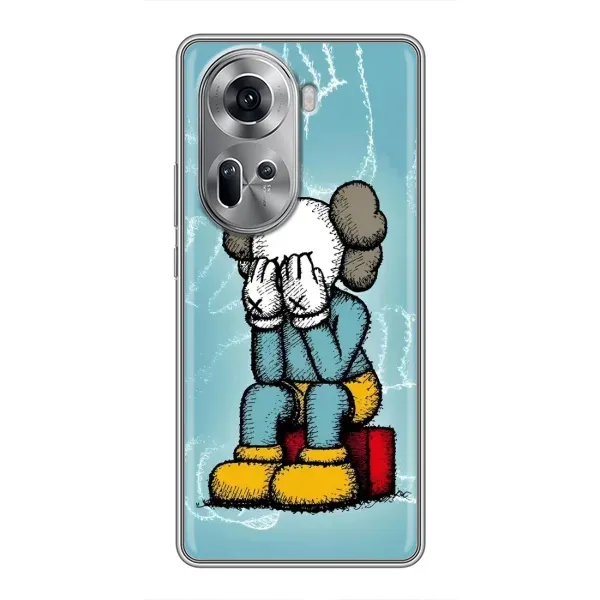 Чехол с принтом «Плач Bearbrick» для OPPO Reno 11 5G