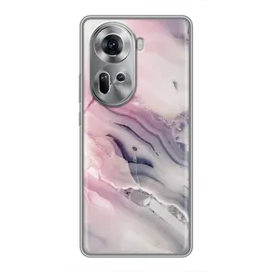 Мраморный чехол на Oppo Reno 11 5G (VPrint) (Пурпурный Мрамор)