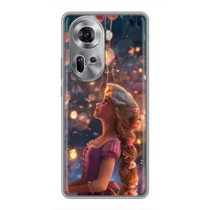 Чехол Рапунцель для Oppo Reno 11 5G (Рапунцель фонарики)