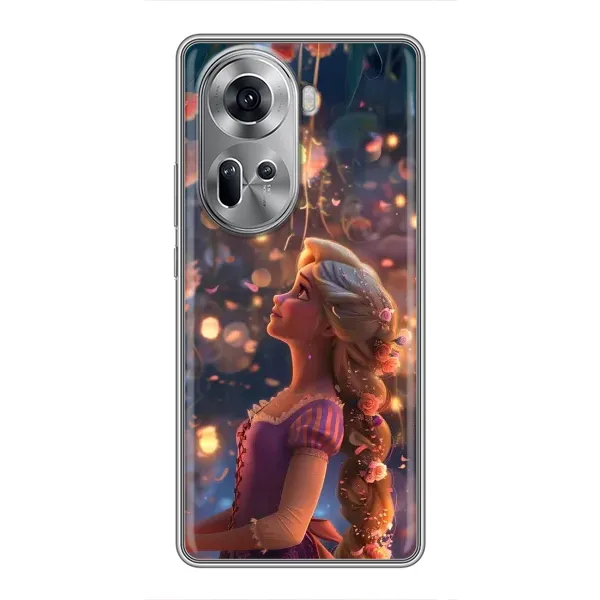 Чехол с принтом «Рапунцель фонарики» для OPPO Reno 11 5G Чехол с принтом «Рапунцель фонарики» для OPPO Reno 11 5G
