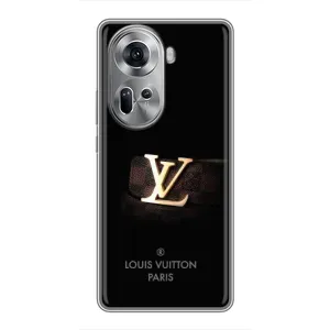 Чехлы Луи Витон для Oppo Reno 11 5G (AlphaPrint - LOUIS VUITTON) (ремешок LV)
