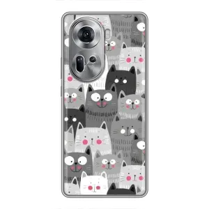 Чохли з Котиками для Oppo Reno 11 5G (VPrint) (Мальовані котики)