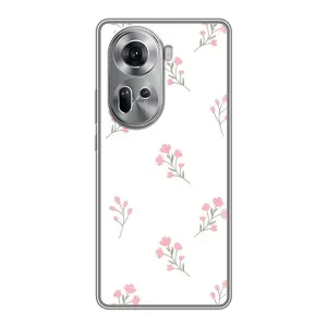 Чохол з розовим принтом для Oppo Reno 11 5G (Рожеві квіти)