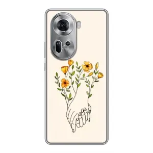 Чехлы для любимой на Оппо Рено 11 5G (VPrint) (Руки любви)
