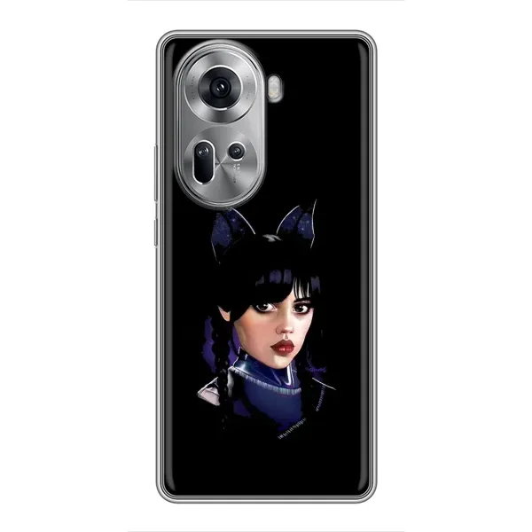 Чехол с принтом «серьезная Уэнздей» для OPPO Reno 11 5G Чехол с принтом «серьезная Уэнздей» для OPPO Reno 11 5G