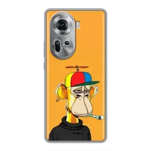 Чохли з Мавпами NFT для Oppo Reno 11 5G (AlphaPrint) (Нудна мавпа NFT)