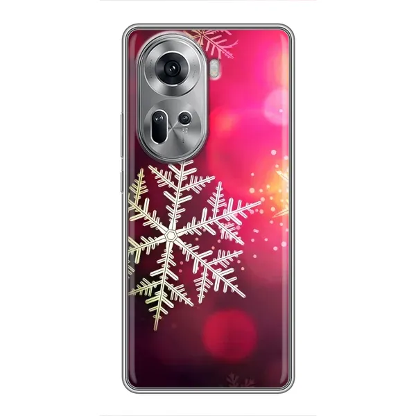 Чехол с принтом «Снежинка» для OPPO Reno 11 5G