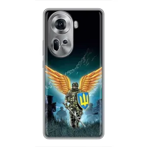 Чехлы с картинкой ЗСУ для Oppo Reno 11 5G (AlphaPrint) (Солдат ЗСУ)